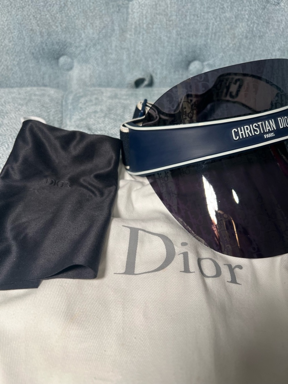 Dior UNISEX DiorClub V1U DiorOblique Visor - Picture 4 of 12